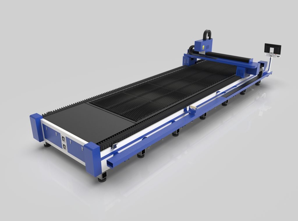 Single table laser cutting machine