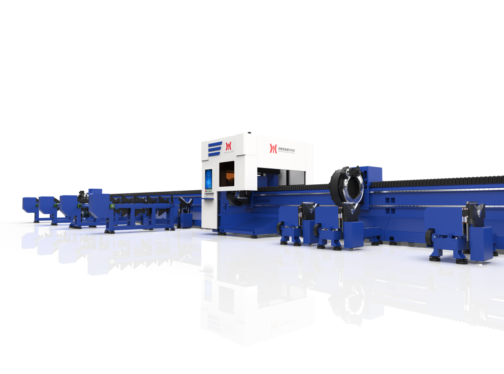 Four-chuck laser tube cutting machine